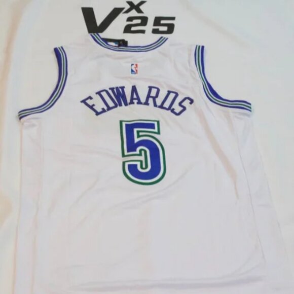 Men's Anthony Edwards Minnesota Timberwolves White  Jersey - Picture 2 of 4